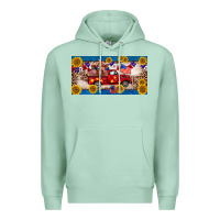Seafoam 4th of july truck cow license plate Premium Hoodie - BarkalooDesign