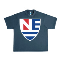 Midnight Navy new england college shield vectorized Urban Heavy Tee - linhVisuals