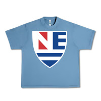 Pebble Blue new england college shield vectorized Urban Heavy Tee - linhVisuals
