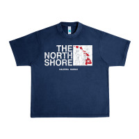 Navy hawaii islands north shore haleiwa vintage style t shirt Urban Heavy Tee - linhVisuals