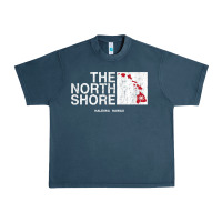 Midnight Navy hawaii islands north shore haleiwa vintage style t shirt Urban Heavy Tee - linhVisuals
