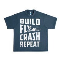 Midnight Navy drone tshirt shirts for multicopter boy men kids fpv pilot t shirt Urban Heavy Tee - linhVisuals