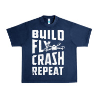 Navy drone tshirt shirts for multicopter boy men kids fpv pilot t shirt Urban Heavy Tee - linhVisuals