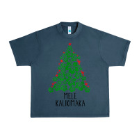 Midnight Navy hawaiian christmas tree mele kalikimaka hawaii tropical t shirt Urban Heavy Tee - linhVisuals