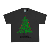 Pigment Black hawaiian christmas tree mele kalikimaka hawaii tropical t shirt Urban Heavy Tee - linhVisuals
