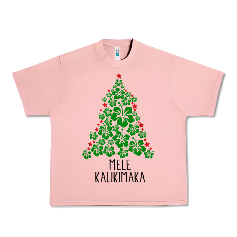 Hawaiian Christmas Tree Mele Kalikimaka Hawaii Tropical T Shirt Urban Heavy Tee by linhVisuals | Teevron