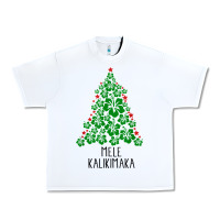 White hawaiian christmas tree mele kalikimaka hawaii tropical t shirt Urban Heavy Tee - linhVisuals