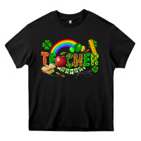 Black teacher st patrick Heavy Core Tee - FaDigitalArtStudio
