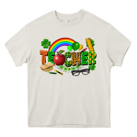 Cream teacher st patrick Heavy Core Tee - FaDigitalArtStudio
