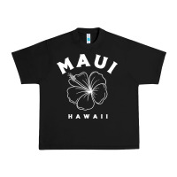 Black hawaii flower for women hibiscus maui hawaii t shirt Urban Heavy Tee - linhVisuals