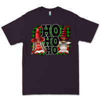 Plum Ho Ho Ho Christmas Gnomes Premium Tee - FaDigitalArtStudio
