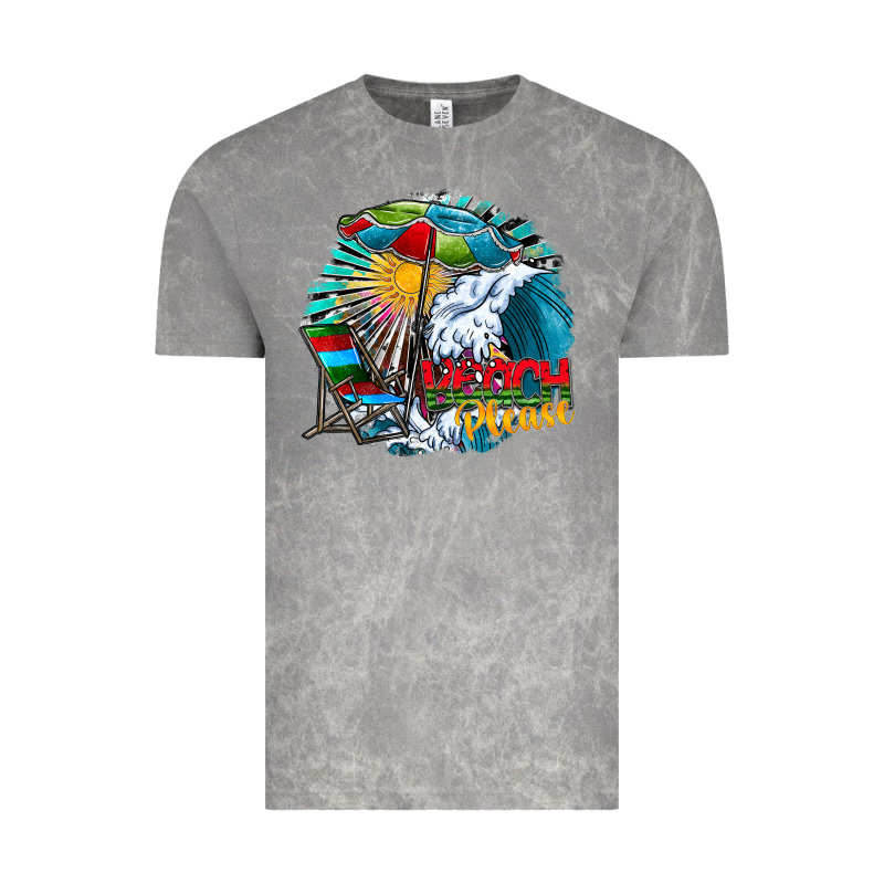 Beach Please Vintage Tee by CowhideDigitalArt | Teevron