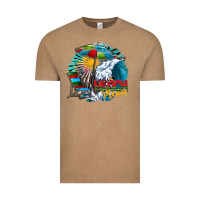 Vintage Coffee beach please Vintage Tee - CowhideDigitalArt
