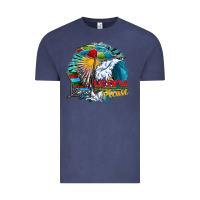 Vintage Denim beach please Vintage Tee - CowhideDigitalArt