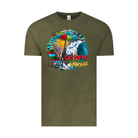 Vintage Olive beach please Vintage Tee - CowhideDigitalArt