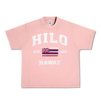 Salmon hilo hawaii hi vintage state athletic style t shirt Urban Heavy Tee - linhVisuals