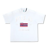 White hilo hawaii hi vintage state athletic style t shirt Urban Heavy Tee - linhVisuals