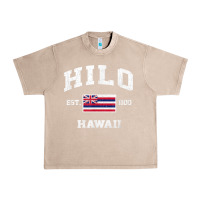French Oak hilo hawaii hi vintage state athletic style t shirt Urban Heavy Tee - linhVisuals
