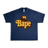 Navy baby bape Urban Heavy Tee - linhVisuals
