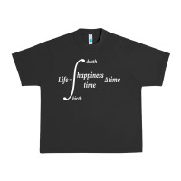 Pigment Black math teacher integral of life happiness time geeky math Urban Heavy Tee - linhVisuals