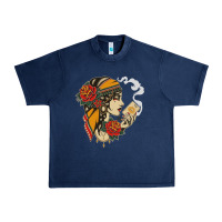 Navy Dirty honey Urban Heavy Tee - linhVisuals