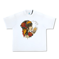 White Dirty honey Urban Heavy Tee - linhVisuals