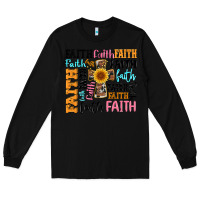 Black faith cross Long Sleeve Tee - Artiststas