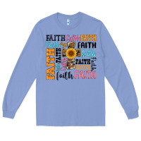 Colony Blue faith cross Long Sleeve Tee - Artiststas