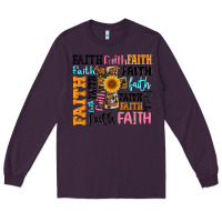 Plum faith cross Long Sleeve Tee - Artiststas