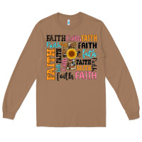 Toasted Coconut faith cross Long Sleeve Tee - Artiststas