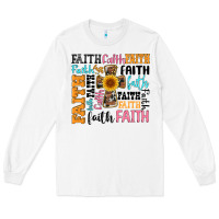 White faith cross Long Sleeve Tee - Artiststas