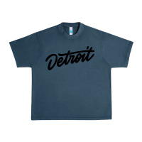 Midnight Navy DETROIT Urban Heavy Tee - linhVisuals
