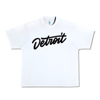 White DETROIT Urban Heavy Tee - linhVisuals