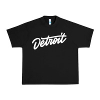 Black DETROIT Urban Heavy Tee - linhVisuals