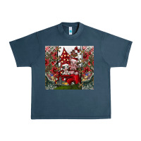 Midnight Navy merry Christmas Urban Heavy Tee - CowhideDigitalArt