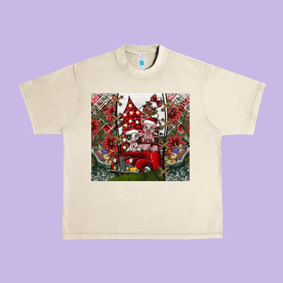 Merry Christmas Urban Heavy Tee Designed By Cowhidedigitalart
