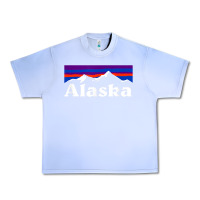 Grape Ice alaska retro vintage mountains & outdoors wilderness state Urban Heavy Tee - linhVisuals