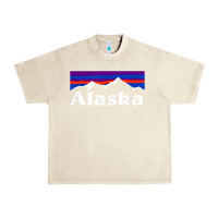Sandshell alaska retro vintage mountains & outdoors wilderness state Urban Heavy Tee - linhVisuals