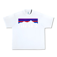 White alaska retro vintage mountains & outdoors wilderness state Urban Heavy Tee - linhVisuals
