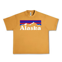 Peanut Butter alaska retro vintage mountains & outdoors wilderness state Urban Heavy Tee - linhVisuals