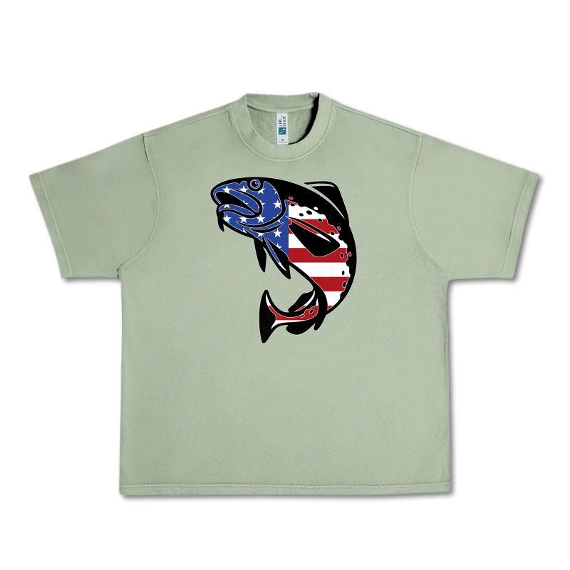 American Cod Fish Design Fishing Lover Fisherman Usa Premium Urban Heavy Tee by linhVisuals | Teevron