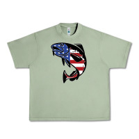 Oil Green american cod fish design fishing lover fisherman usa premium Urban Heavy Tee - linhVisuals