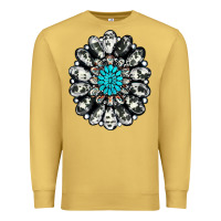 Antique Gold cowhide aztec gemstone Premium Sweatshirt - RanaPortraitStore