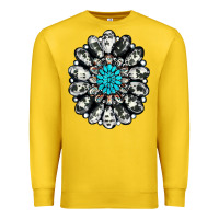 Lemon cowhide aztec gemstone Premium Sweatshirt - RanaPortraitStore