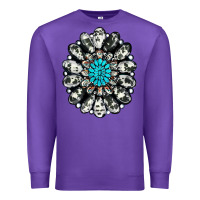 Purple cowhide aztec gemstone Premium Sweatshirt - RanaPortraitStore