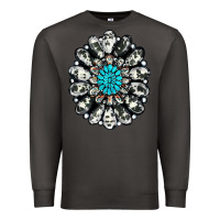 Smoke cowhide aztec gemstone Premium Sweatshirt - RanaPortraitStore