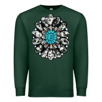 Sports Green cowhide aztec gemstone Premium Sweatshirt - RanaPortraitStore