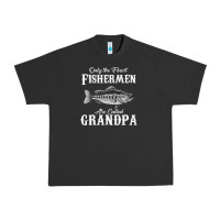 Pigment Black mens only the finest fishermen grandad premium Urban Heavy Tee - linhVisuals