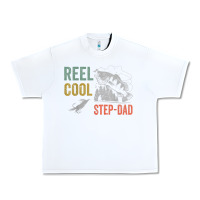 White mens reel cool step dad fishing funny fathers day Urban Heavy Tee - linhVisuals