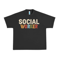 Pigment Black Social Worker Job Occupation Funny Birthday Urban Heavy Tee - linhVisuals